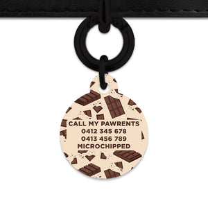 Chocolate Pattern Pet ID Tag