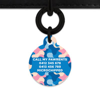 Pastel Camouflage Pet ID Tag