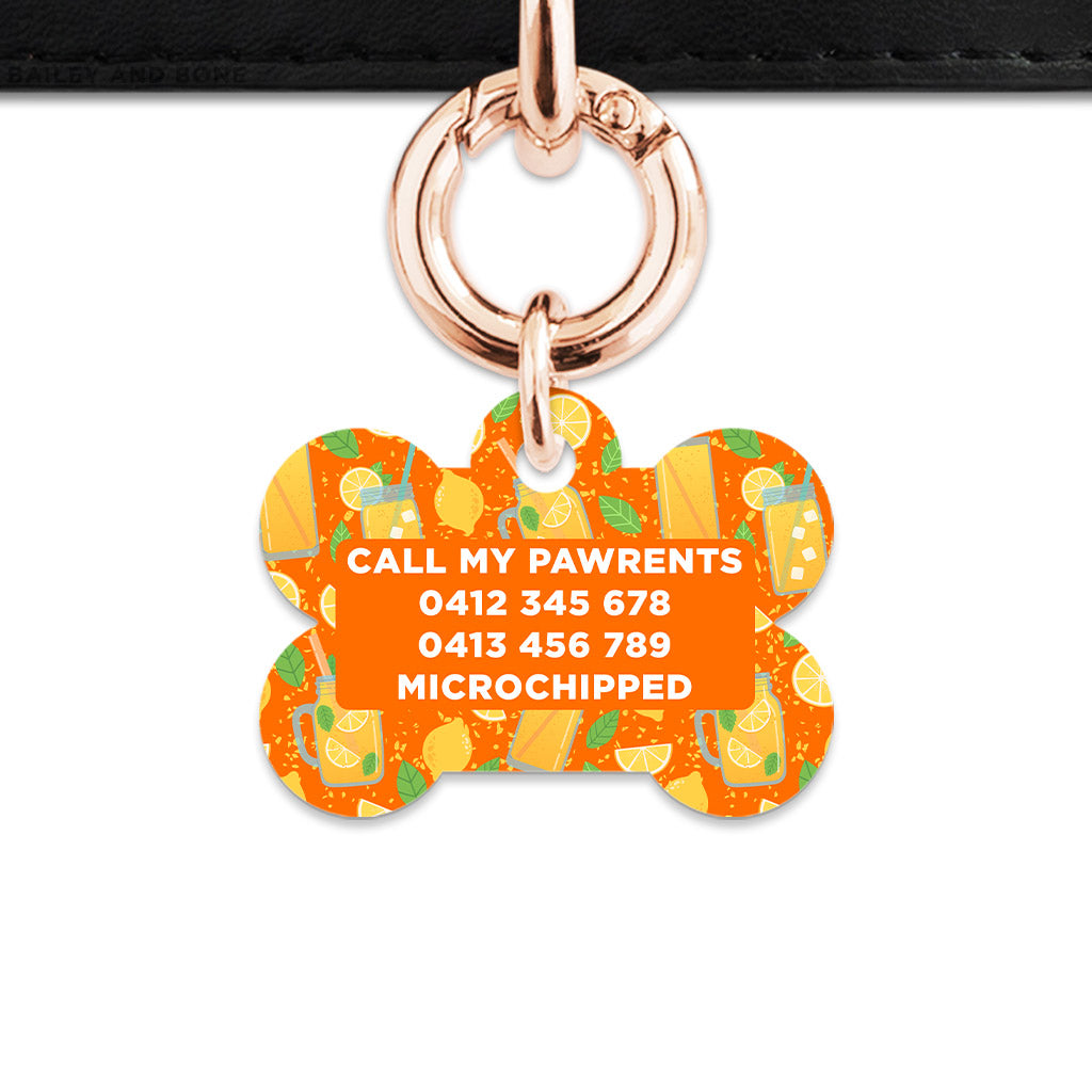 Orange Lemonade Pet ID Tag