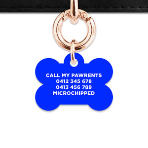 Blue Flames Pet ID Tag