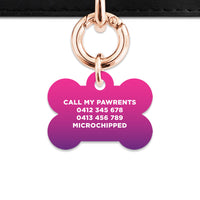 Purple Gradient Pet ID Tag