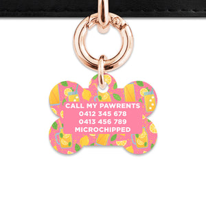 Pink Lemonade Pet ID Tag