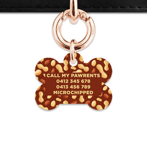 Peanut Pattern Pet ID Tag