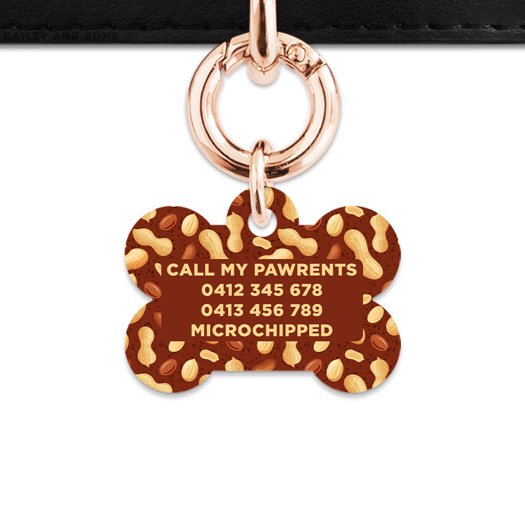 Peanut Pattern Pet ID Tag