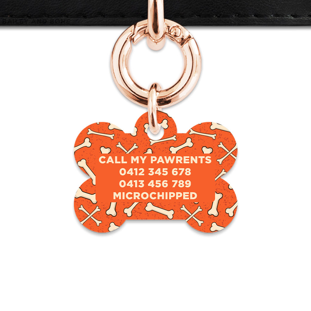 Halloween Bones Pet ID Tag