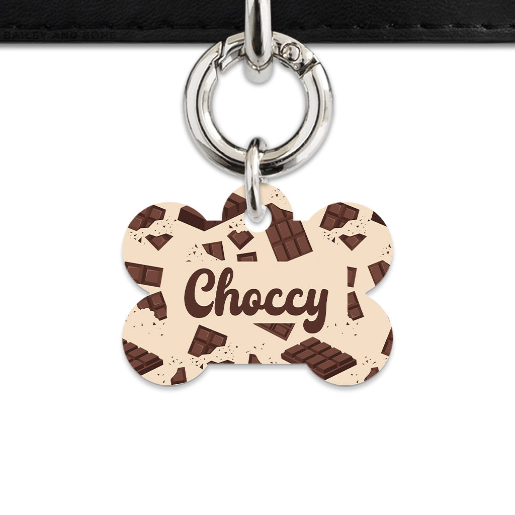 Chocolate Pattern Pet ID Tag