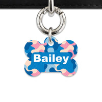 Pastel Camouflage Pet ID Tag