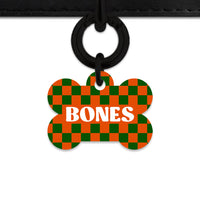 Halloween Checkers Pet ID Tag