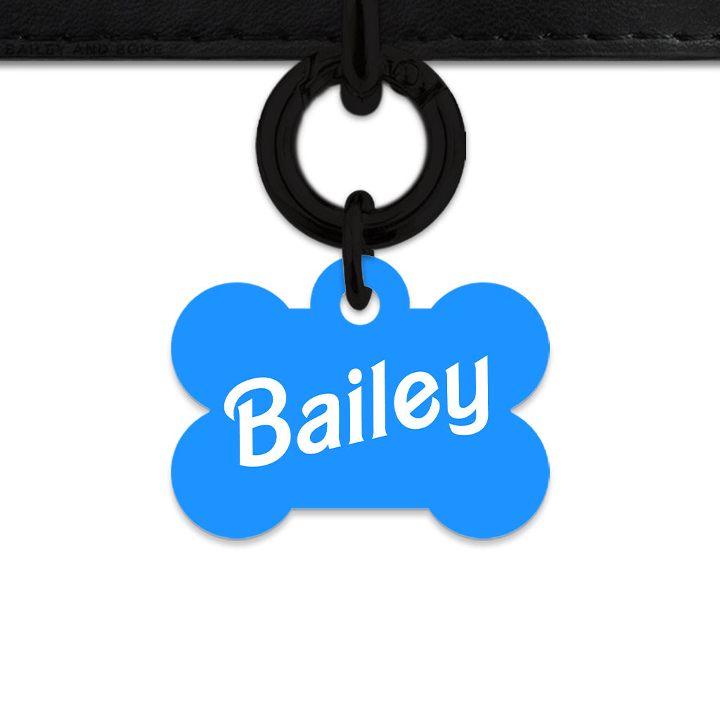 Blue Barbie Pet ID Tag