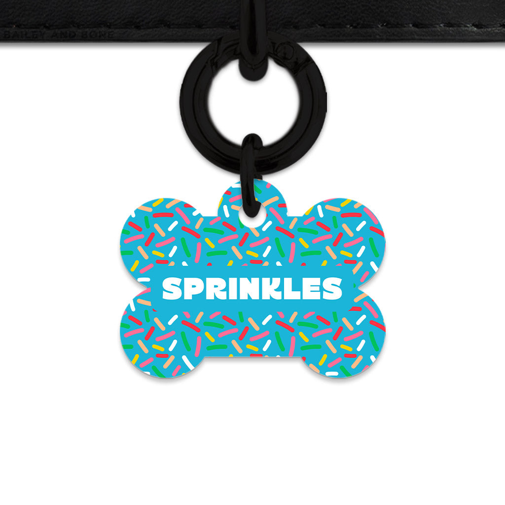 Blue Birthday Sprinkles Pet ID Tag