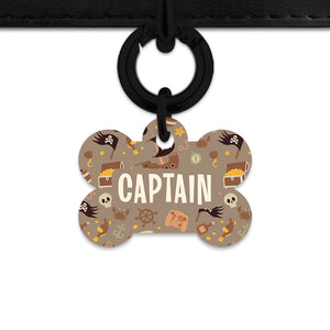 Pirates Pattern Pet ID Tag