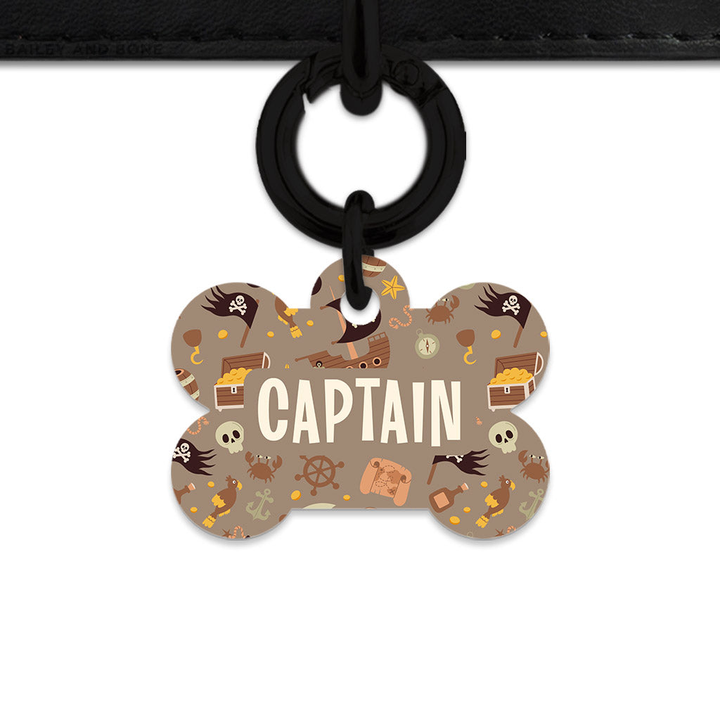 Pirates Pattern Pet ID Tag