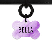 Light Purple Marble Pet ID Tag