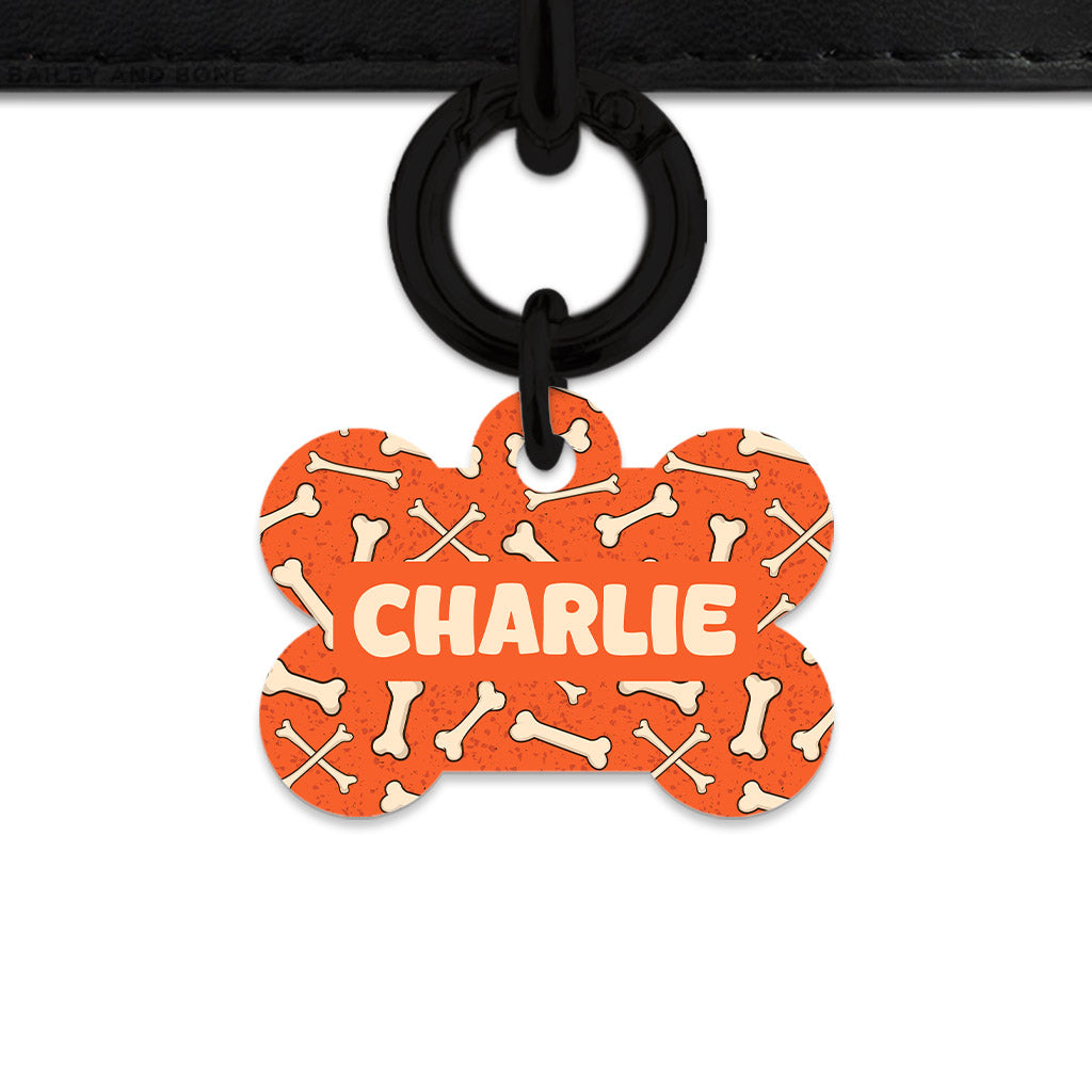 Halloween Bones Pet ID Tag