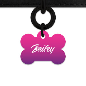 Purple Gradient Pet ID Tag