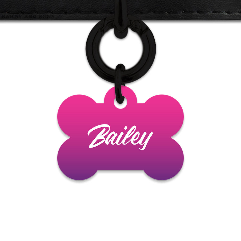 Purple Gradient Pet ID Tag