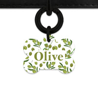 Olive Pattern Pet ID Tag