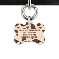 Chocolate Pattern Pet ID Tag