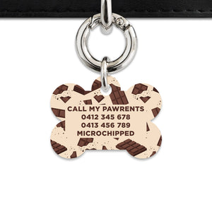 Chocolate Pattern Pet ID Tag