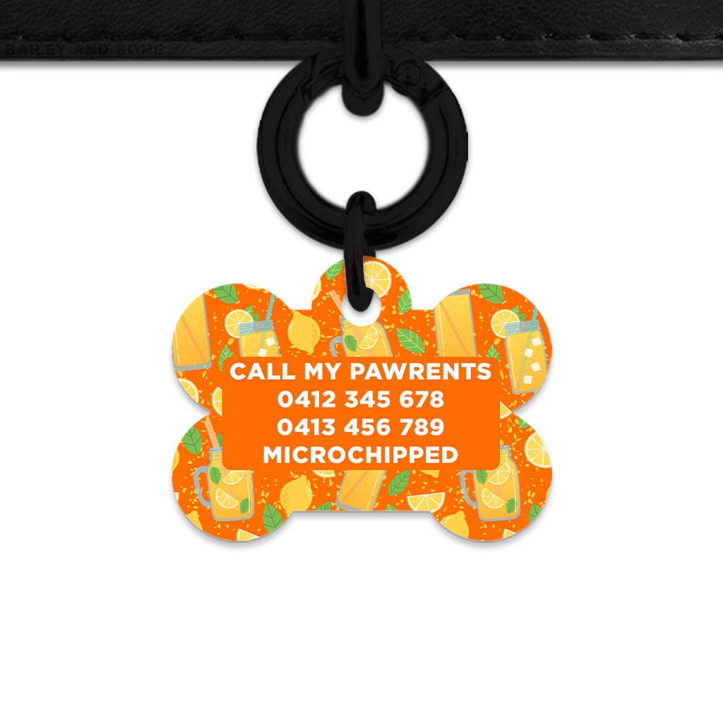 Orange Lemonade Pet ID Tag