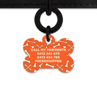 Halloween Bones Pet ID Tag