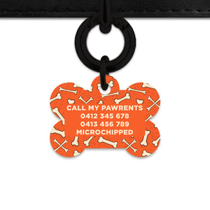 Halloween Bones Pet ID Tag