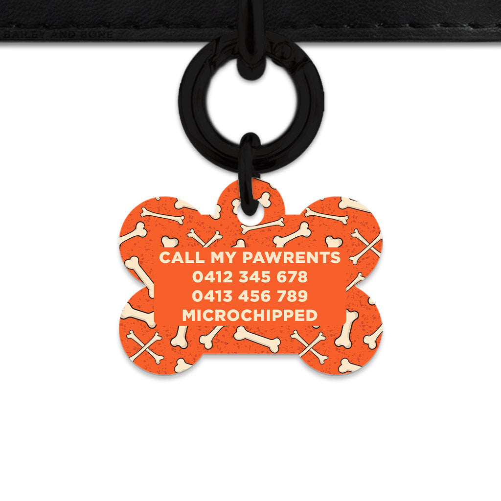 Halloween Bones Pet ID Tag