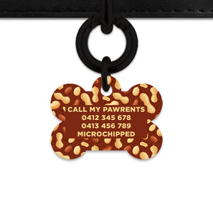 Peanut Pattern Pet ID Tag