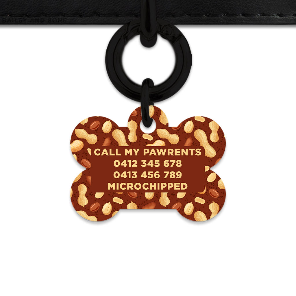 Peanut Pattern Pet ID Tag