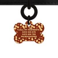 Peanut Pattern Pet ID Tag