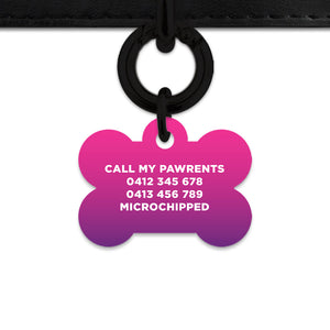 Purple Gradient Pet ID Tag