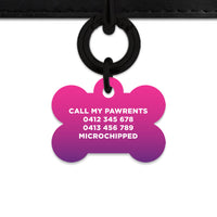 Purple Gradient Pet ID Tag