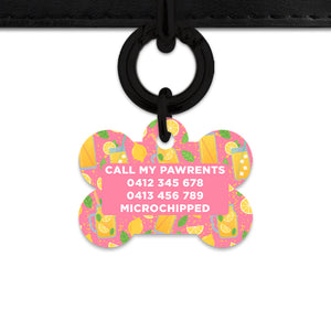 Pink Lemonade Pet ID Tag
