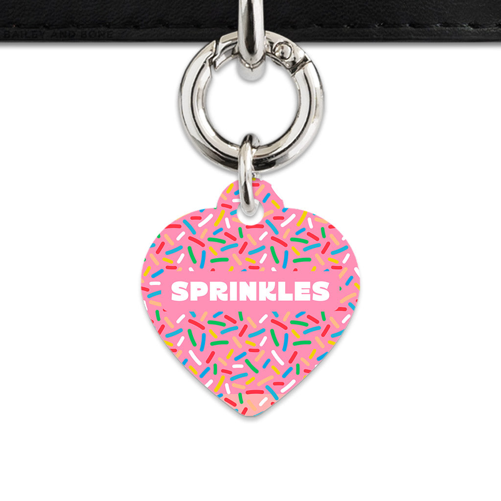 Pink Birthday Sprinkles Pet ID Tag