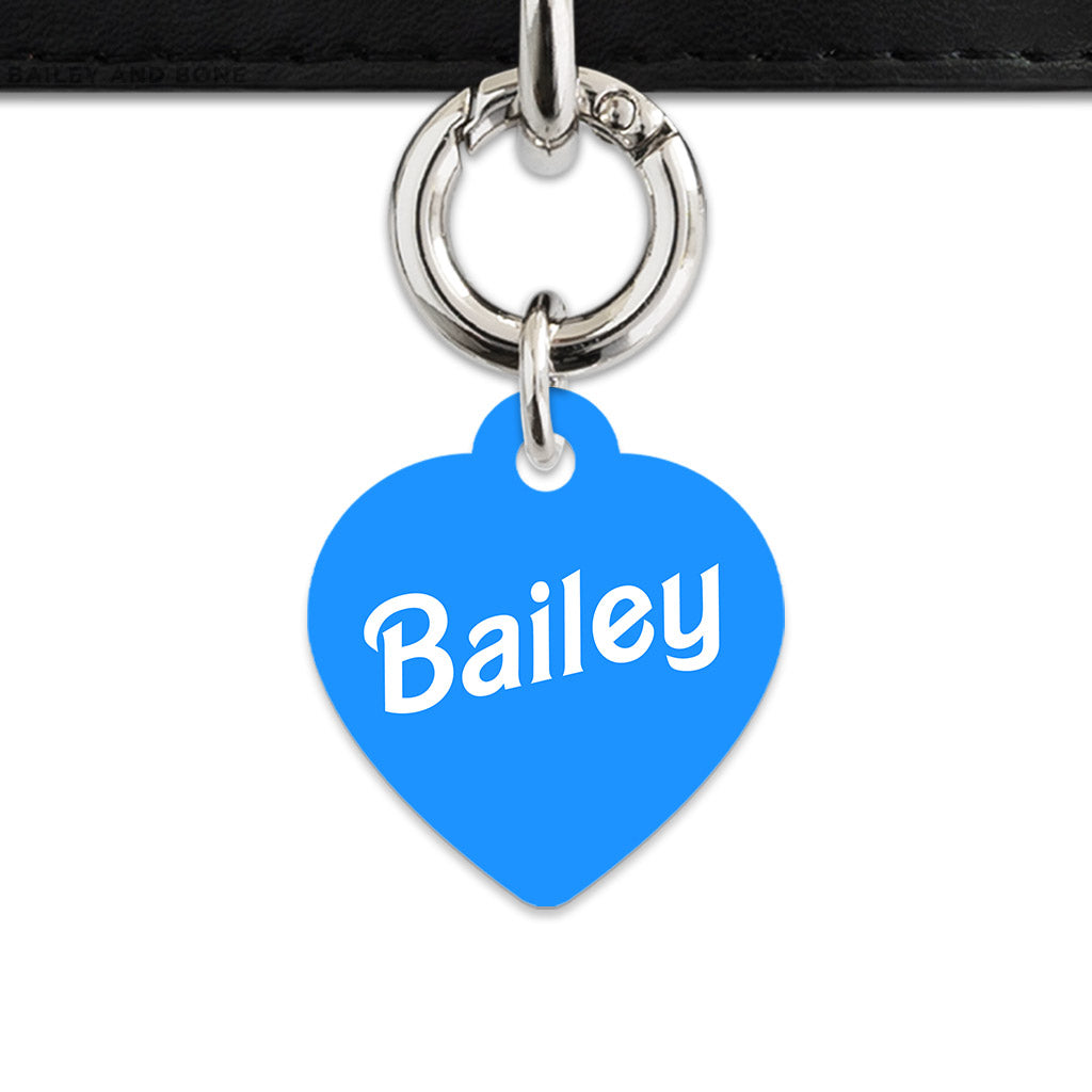 Blue Barbie Pet ID Tag