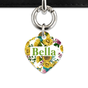 Vintage Sunflowers Pet ID Tag