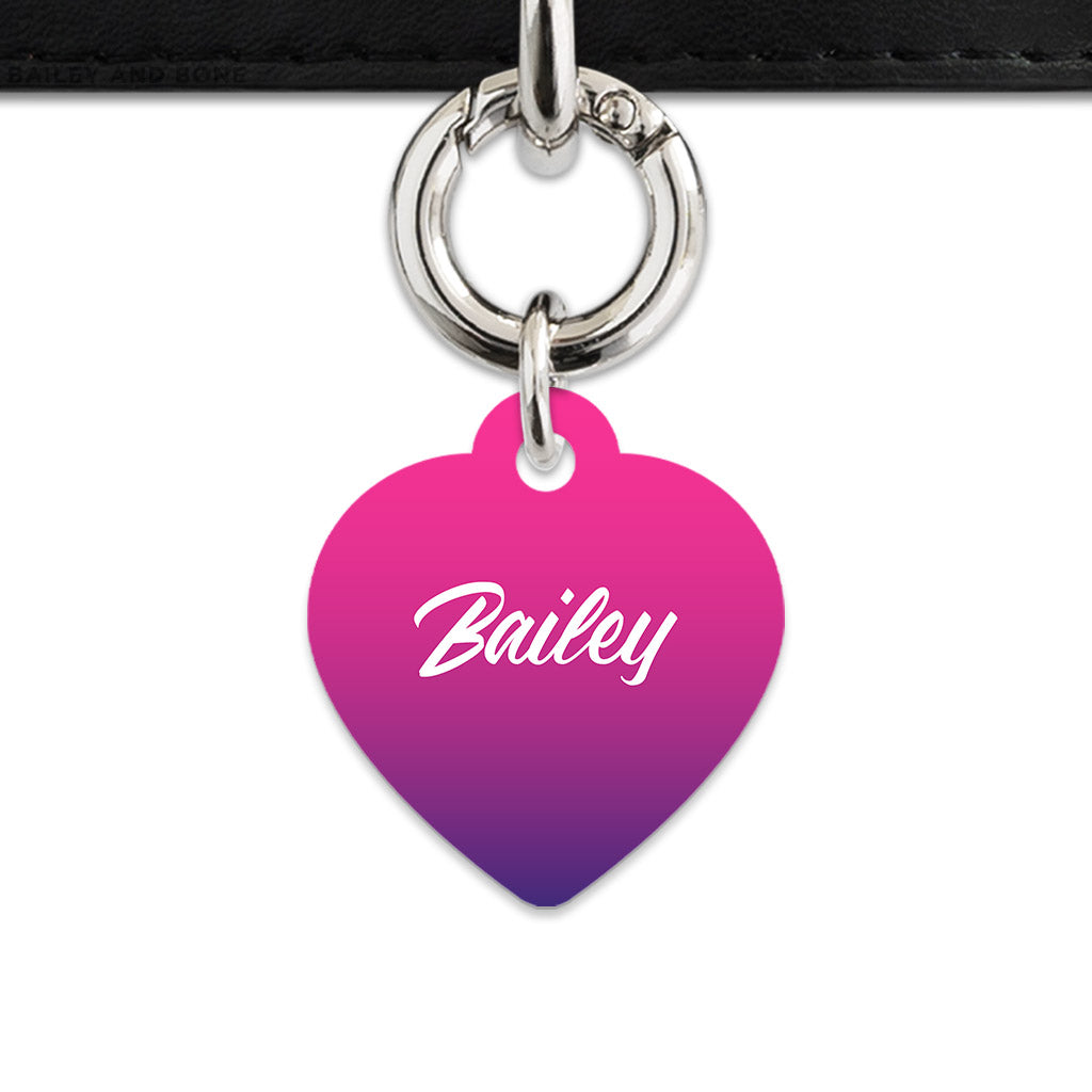Purple Gradient Pet ID Tag
