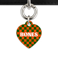 Halloween Checkers Pet ID Tag