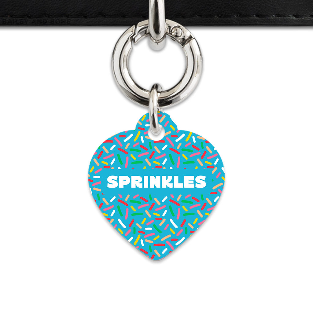 Blue Birthday Sprinkles Pet ID Tag