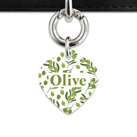 Olive Pattern Pet ID Tag