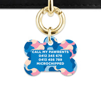 Pastel Camouflage Pet ID Tag