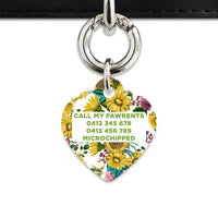 Vintage Sunflowers Pet ID Tag