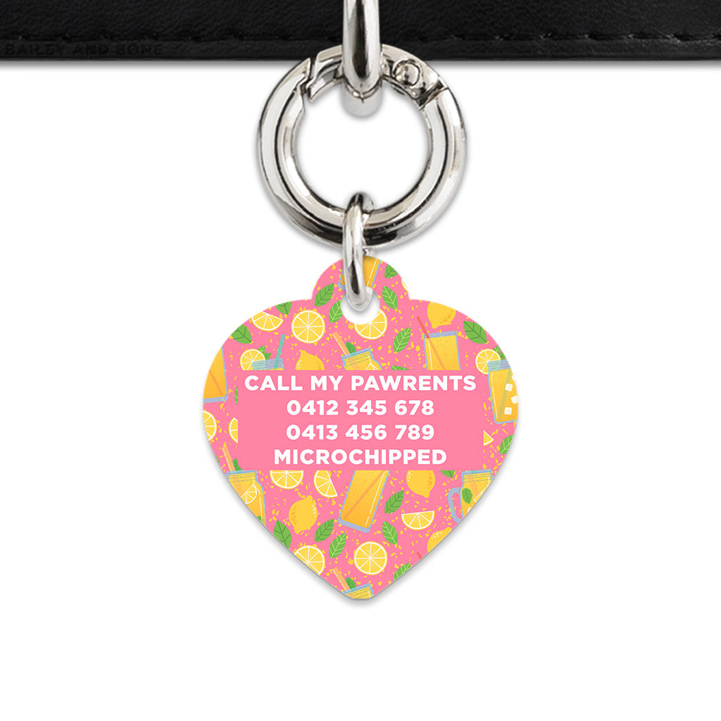 Pink Lemonade Pet ID Tag