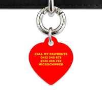 Burger Pattern Pet ID Tag