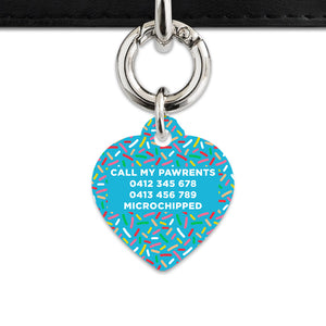 Blue Birthday Sprinkles Pet ID Tag