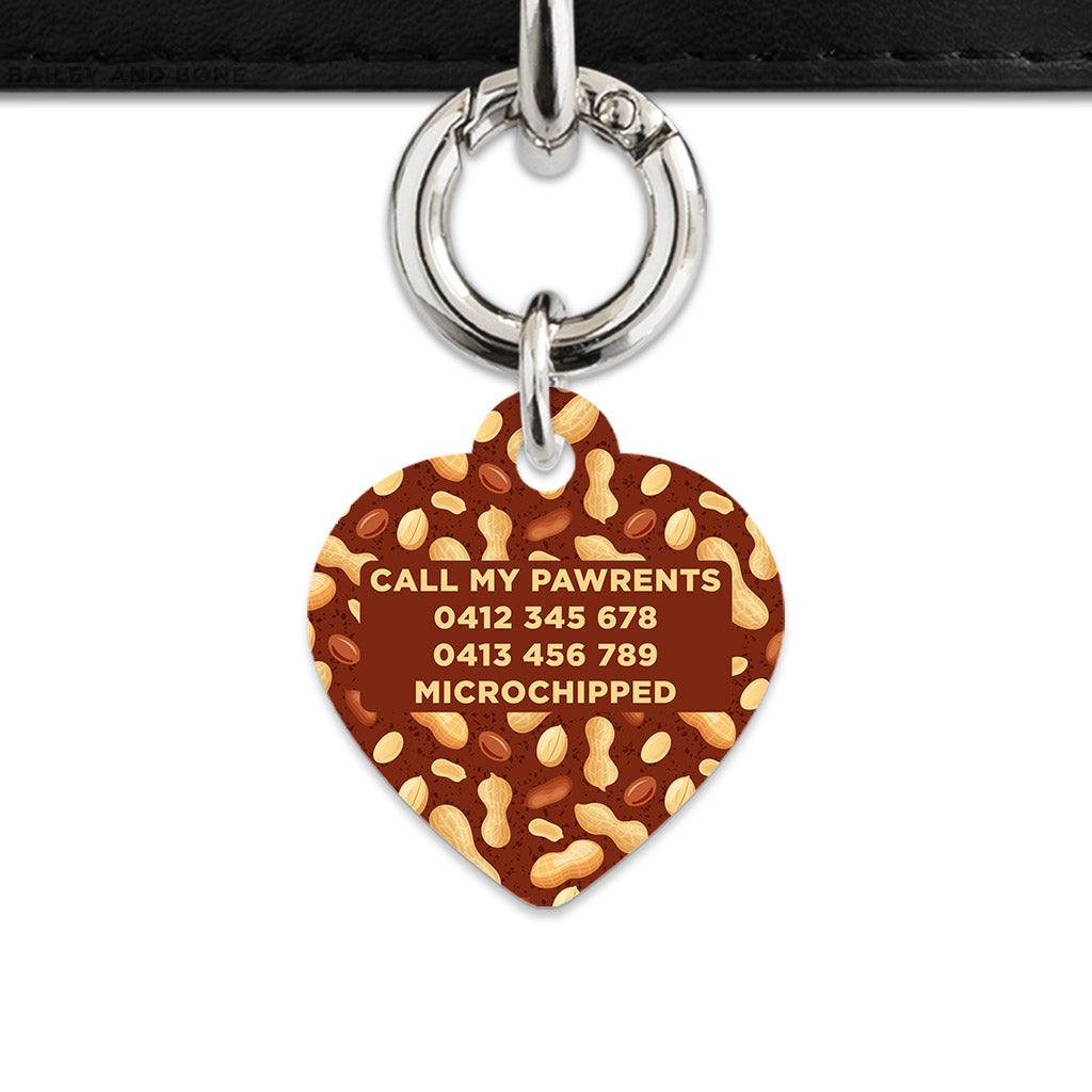 Peanut Pattern Pet ID Tag