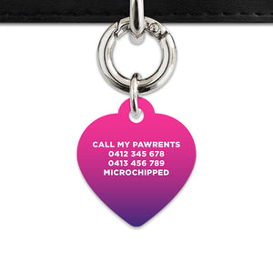 Purple Gradient Pet ID Tag