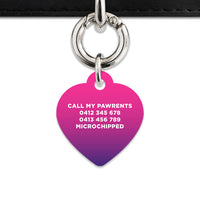 Purple Gradient Pet ID Tag