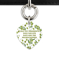 Olive Pattern Pet ID Tag