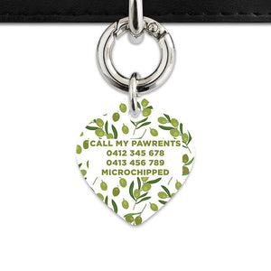 Olive Pattern Pet ID Tag